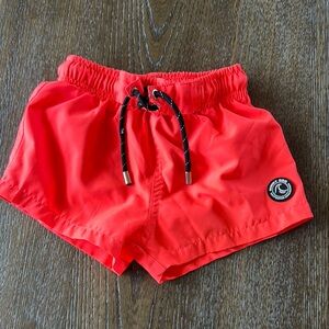 Bright Orange Kids Swim Shorts